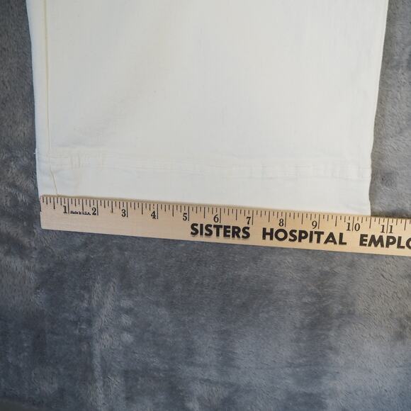 Habitat Women's Perfect Crop Jean White Sz‎ 6 Wide Leg Front Pocket Classic - Picture 5 of 9